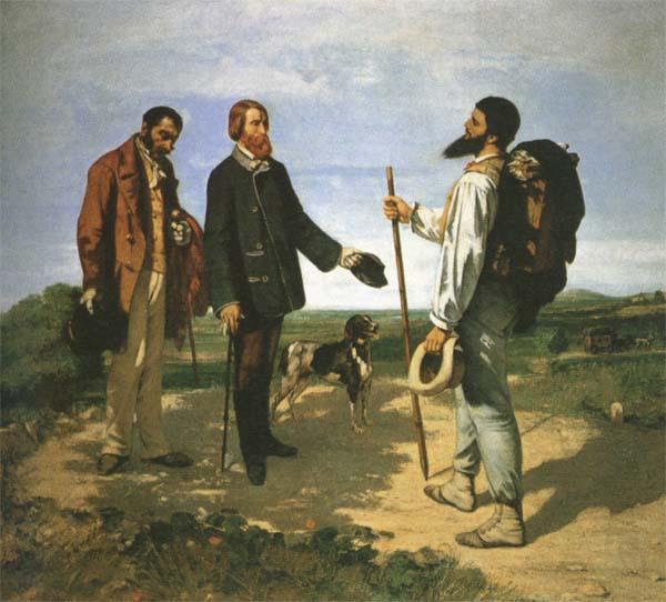 Gustave Courbet The Meeting or Bonjour,Monsieur Courbet